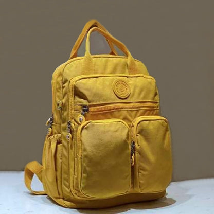 Wasserdichter Damen Rucksack Leicht Nylon Schwarz