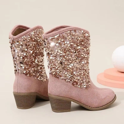 Kinder Chelsea Schuhe Glitzer Schuhe Mit Absatz