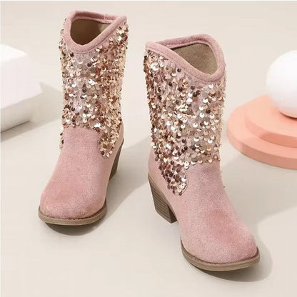 Kinder Chelsea Schuhe Glitzer Schuhe Mit Absatz