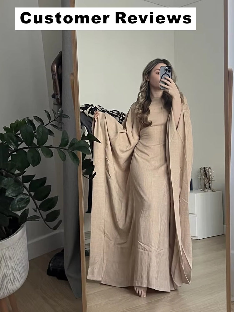 Muslimisches Abaya Kleid Ramadan Khimar Modern