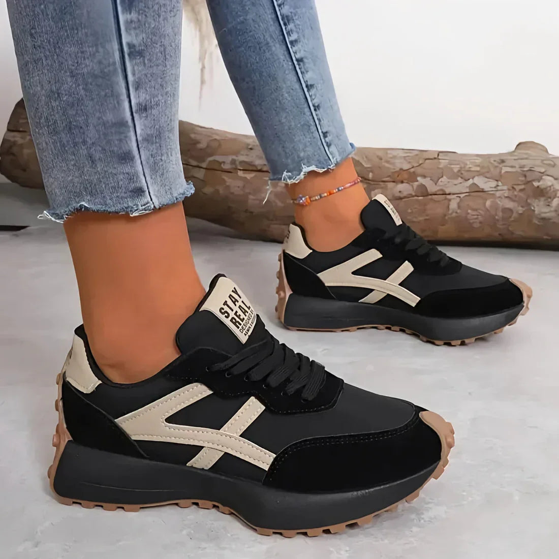 Damen Sneaker Chunky Stil Heidi Mode