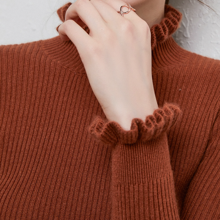 Weicher Damen Rollkragenpullover Bequem Cashmere