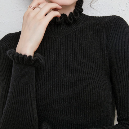 Weicher Damen Rollkragenpullover Bequem Cashmere