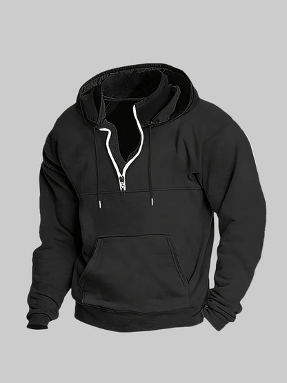 Männer Hoodie Halbzip Modern Cooler Style