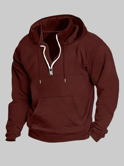 Männer Hoodie Halbzip Modern Cooler Style