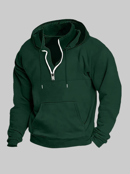 Männer Hoodie Halbzip Modern Cooler Style