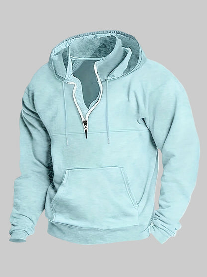 Männer Hoodie Halbzip Modern Cooler Style