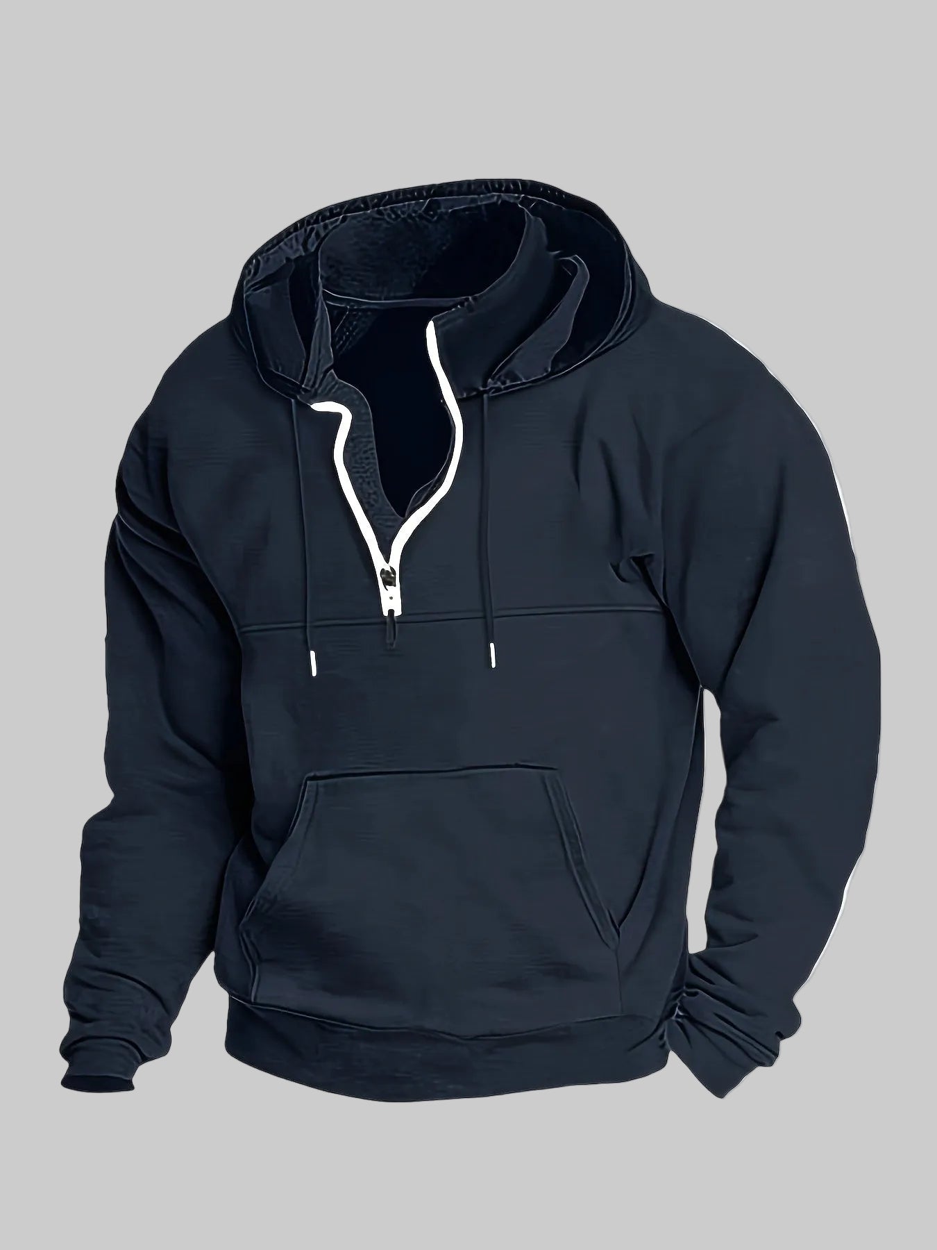 Männer Hoodie Halbzip Modern Cooler Style