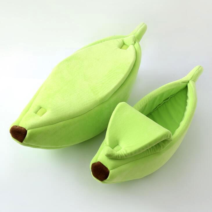 Hundebett Bananen Muster Weich & Plüschig