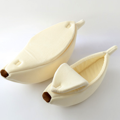 Hundebett Bananen Muster Weich & Plüschig
