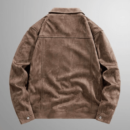 Herren Wildlederjacke Warm Lederjacke Herbst Stilvoll - BerlinGlamour