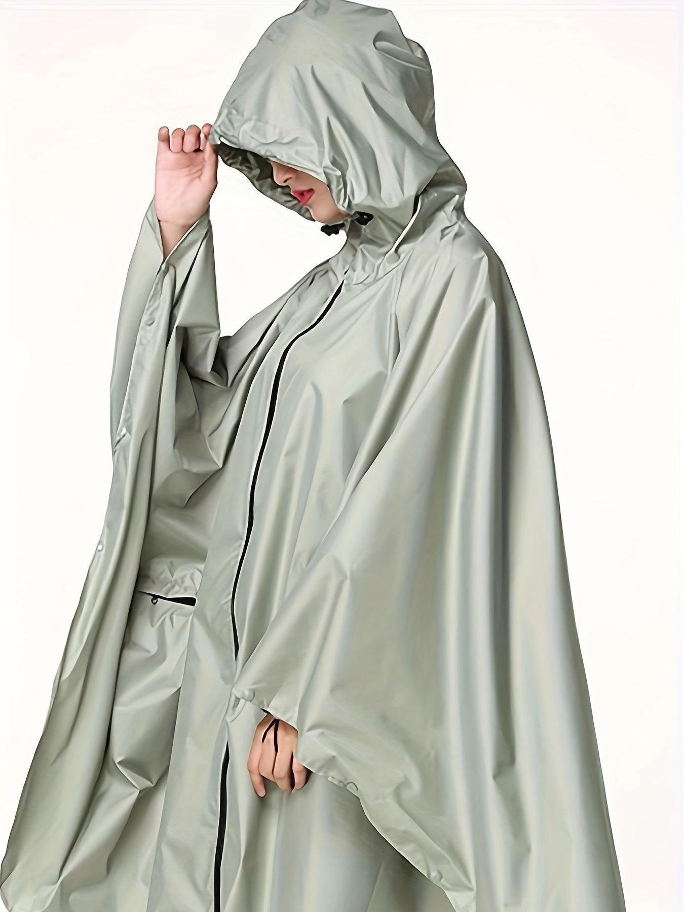 Wasserdichter Regenponcho mit Kapuze Berlin Style