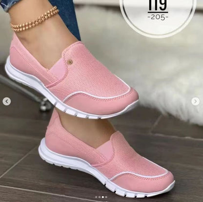 Schmale Slip-on Schuhe Weiß Elegante Damen Schuhe - BerlinGlamour