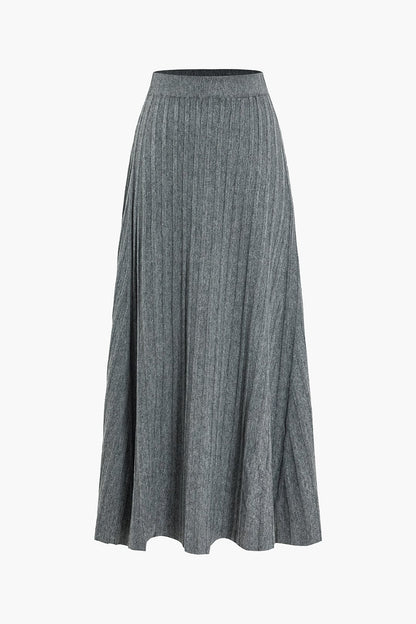 Midirock Damen Plissee Rock Elastisch