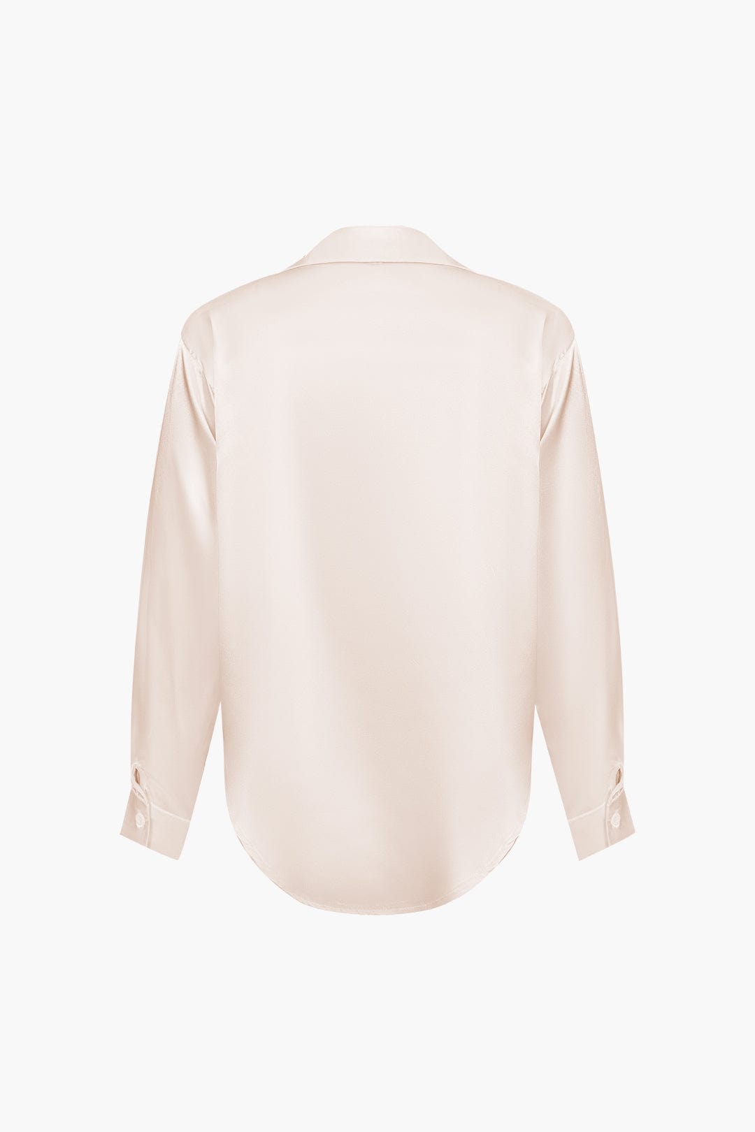 Elegante Bluse Langarm Seiden-Satin Damenbluse