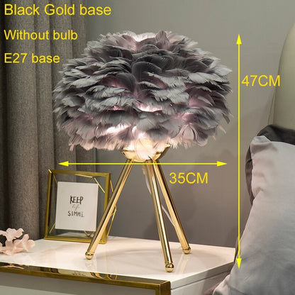 Goldene Tischleuchte mit Stoffschirm Modern & Dimmbar