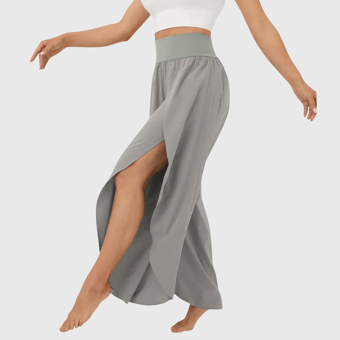 Damenhose Weit Boho Stil mit Schlitz