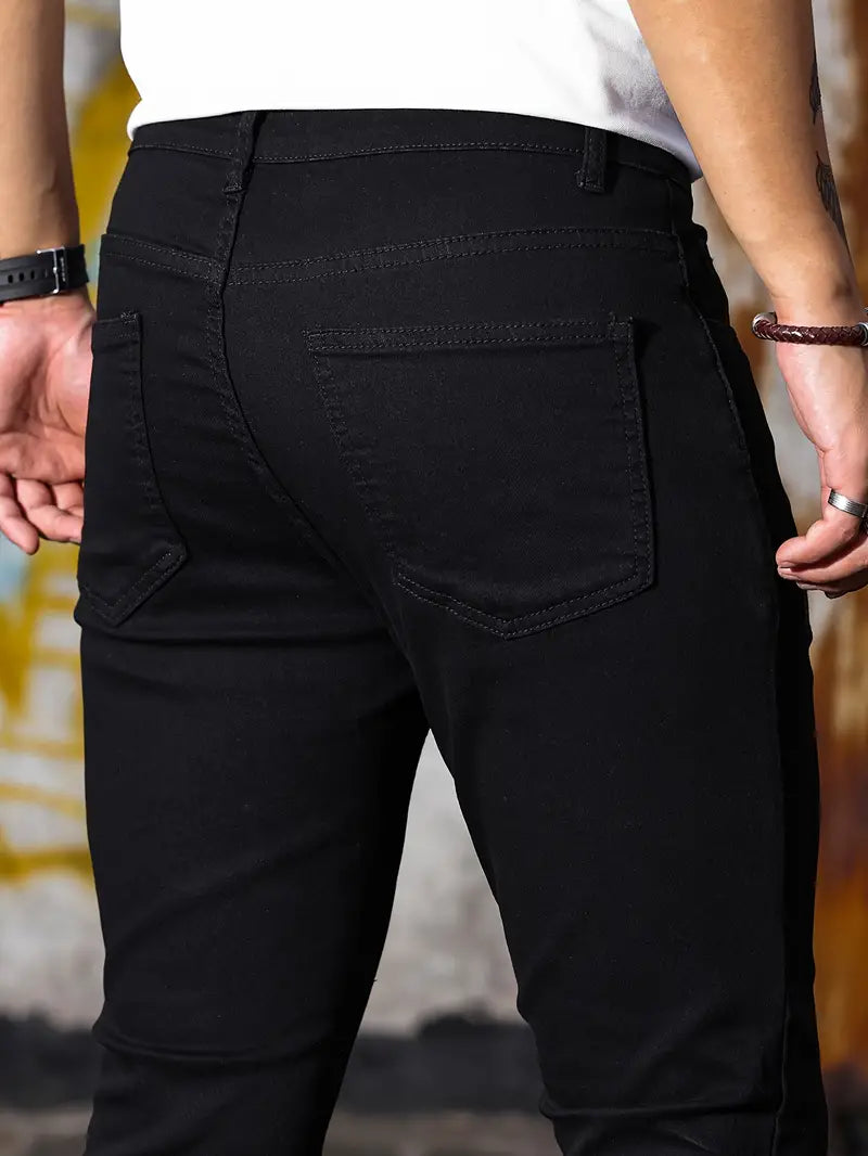 Herren Skinny Jeans Stretch Denim Slim Fit