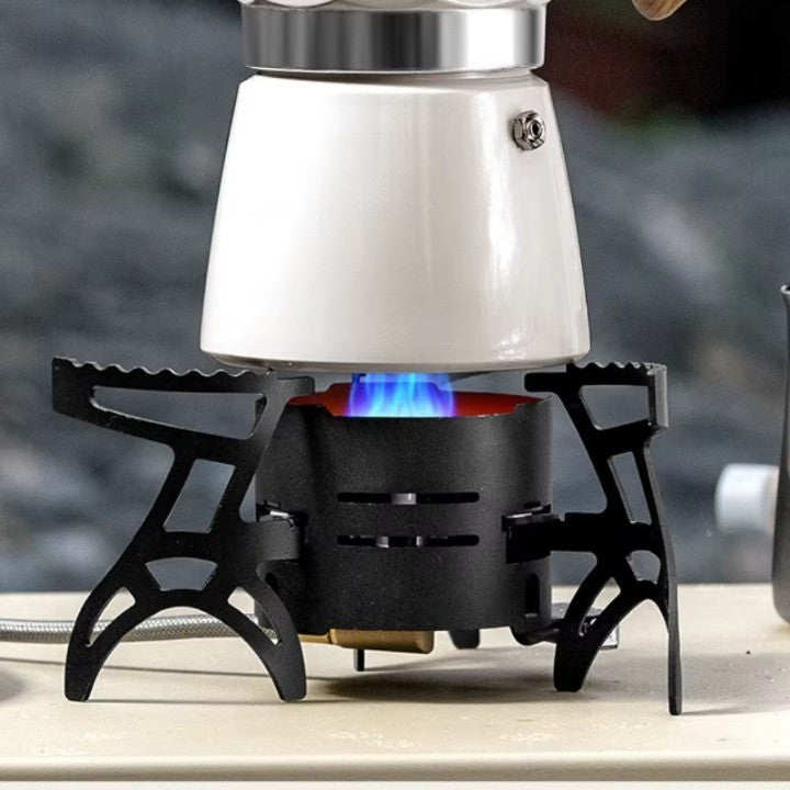 Outdoor Kocher Blau Gasflamme Zweibrenner