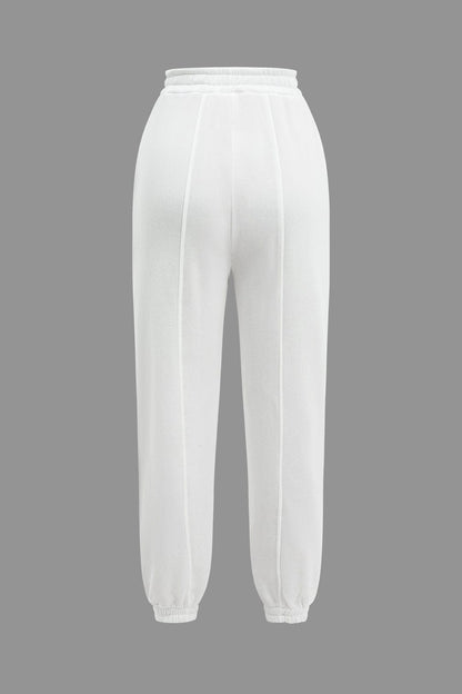 Sportliches Hoodie-Set Damen Cut-Outs Trendy