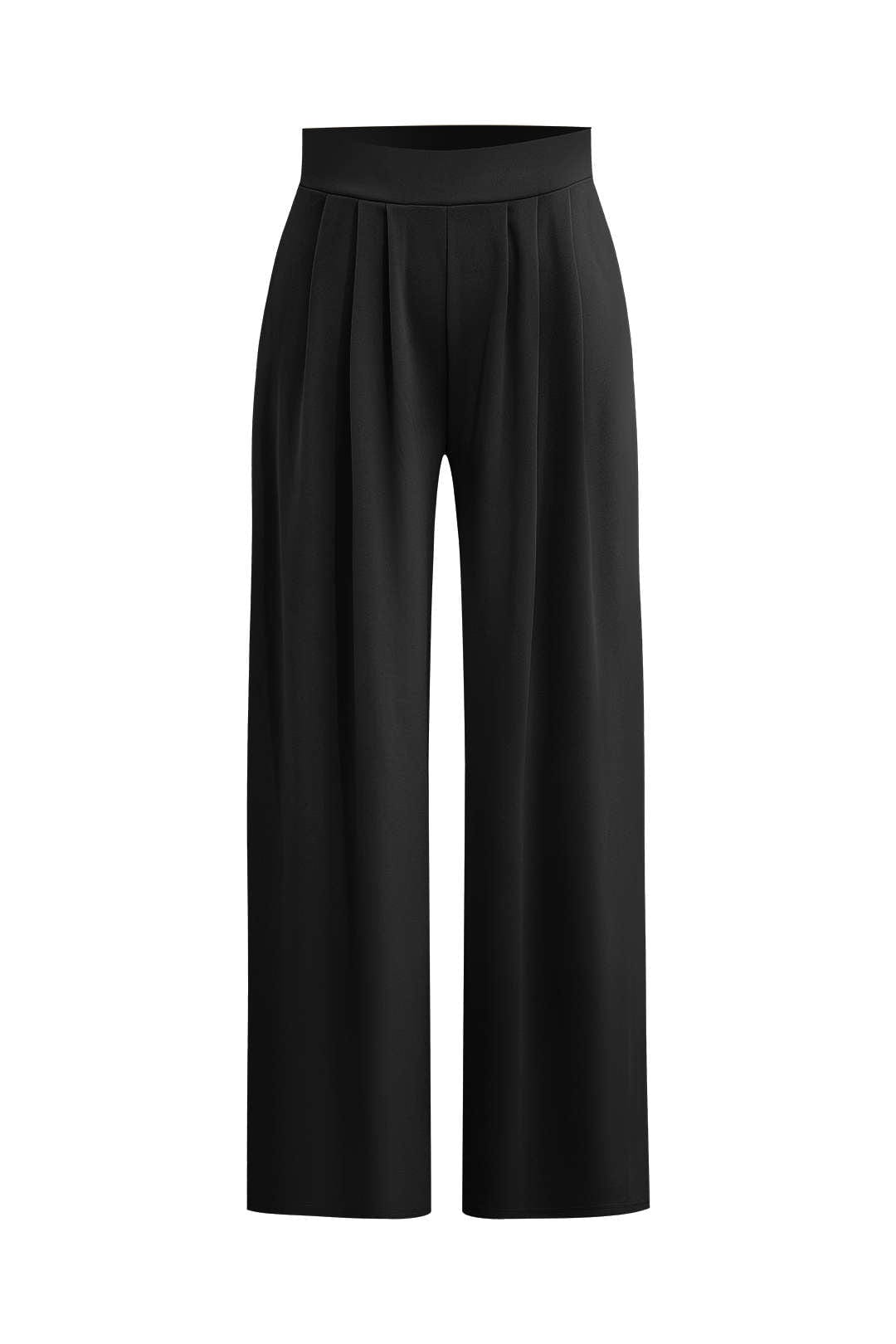 Elegantes Frauen Zweiteiler Set Crop Top Palazzo Hose