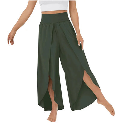 Yogahose Weite Bein Elastisch Damen