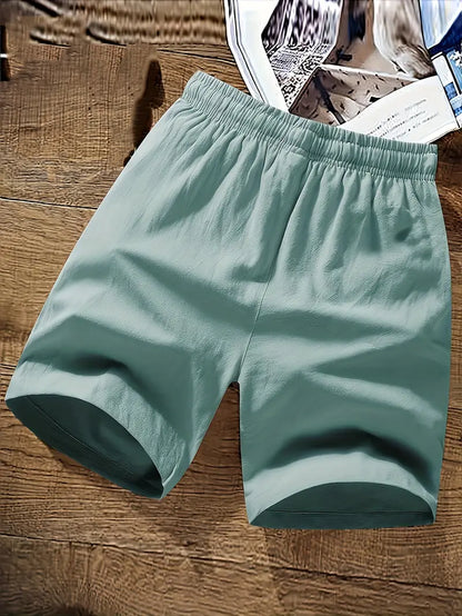 Herren Shorts Sommer Bequem Kordelzug Weich