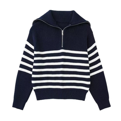 Wollpullover Damen Offener Kragen Glamour Style