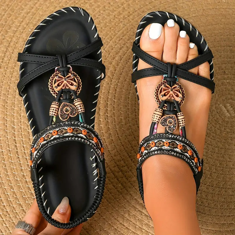 Orthopädische Sandalen Damen Elegante Strass Schuhe