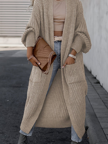 Wollcardigan Damen mit Taschen für Alltag Perfekt - BerlinGlamour