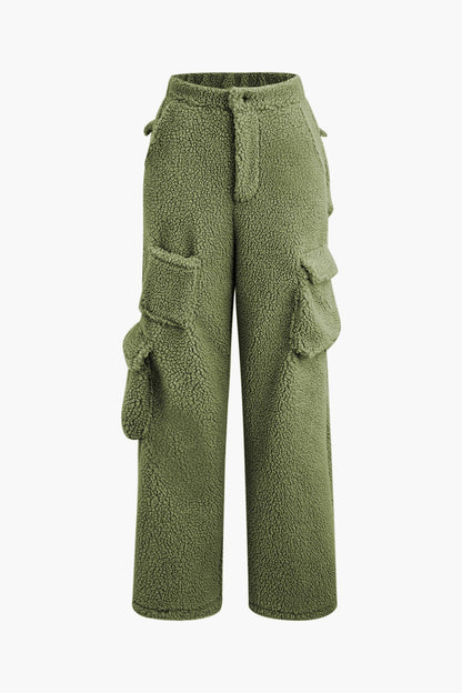 Misha Teddy-Set Cargohose Cropped-Jacke