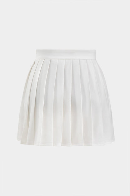 Elegantes Samt-Top mit Plisseerock Damen Oberteil