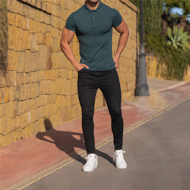 Männer Poloshirt Baumwolle Klassisch Elegант - BerlinGlamour