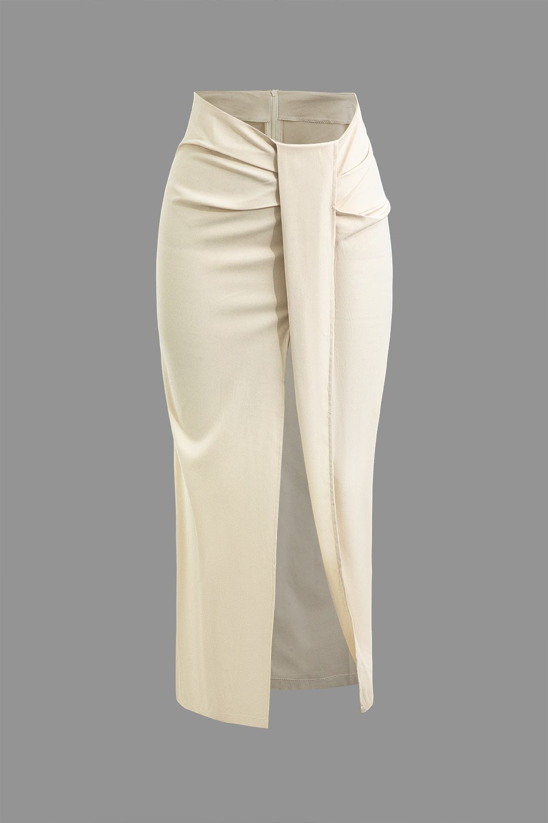 Fridoline | Damen Midirock Elegant Wickelrock Hochgeschlitzt - BerlinGlamour