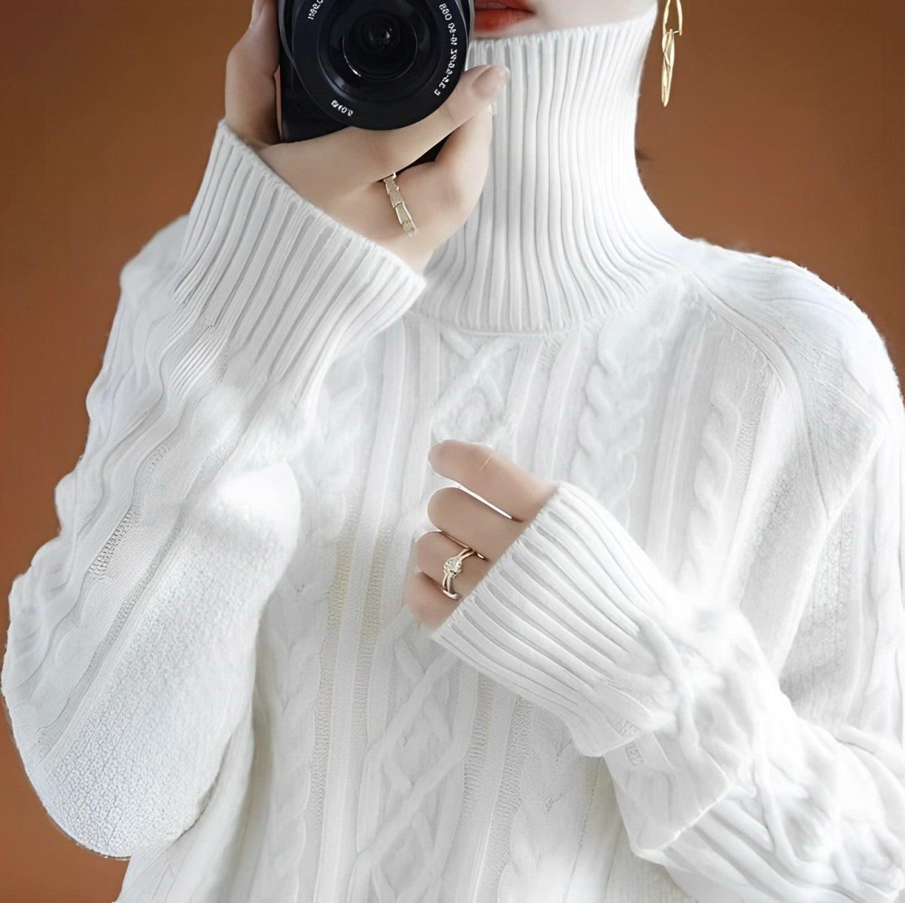 Keighley Kaschmirpullover mit Rollkragen