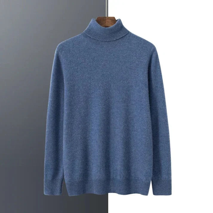 Herren Kaschmirpullover Rollkragen Warm Hochwertig
