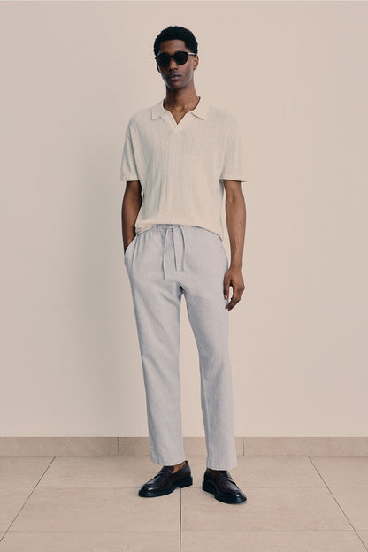 Herrenhose Slim Fit mit Kordelzug Modern Bequem