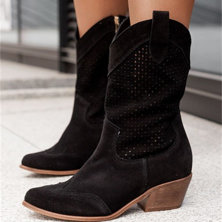 Stiefel Niedrig Geschnitten Elegante Frauenstiefel - BerlinGlamour
