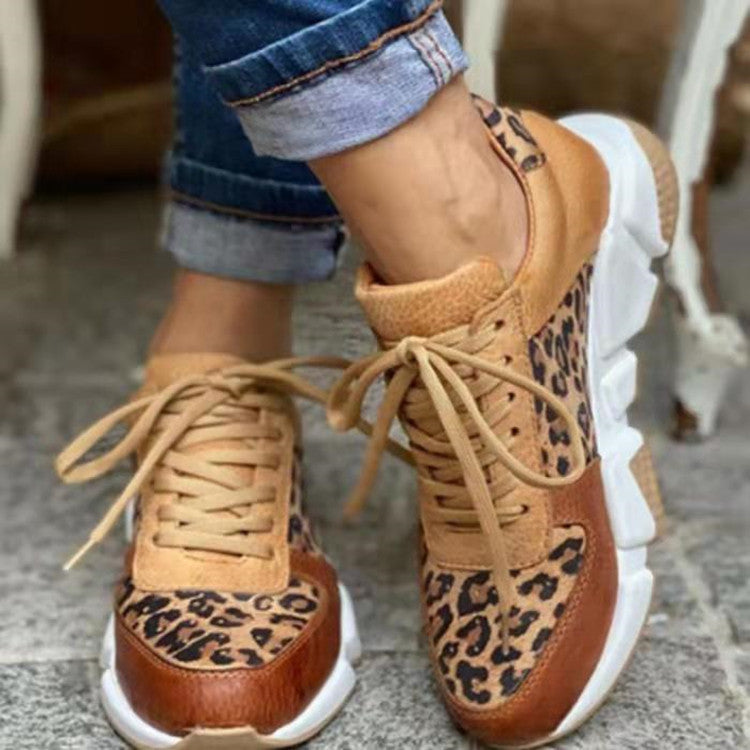 Frauen Turnschuhe Plateau Schuhe Heidi Stil