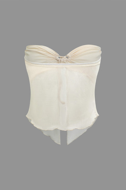 Zweiteiler Set Bandeau Top Maxirock Sommer