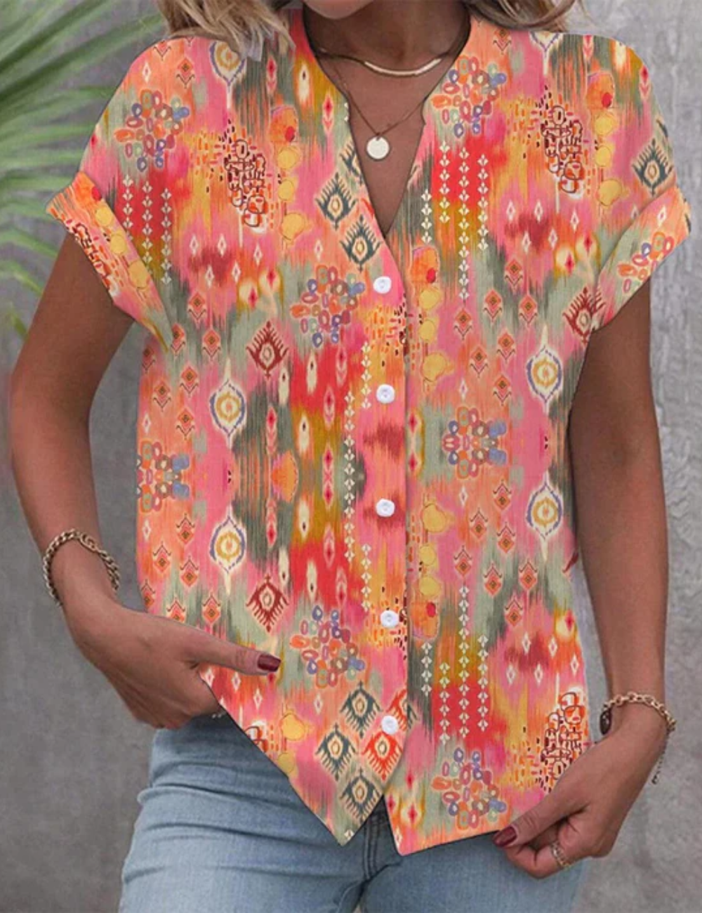Damen Bluse Kurzarm Party Top Elegant