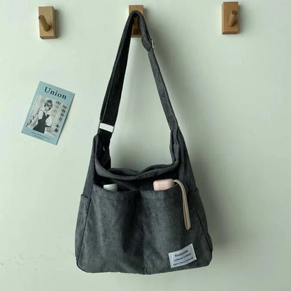 Damen Umhängetasche Modern Schwarz Leder
