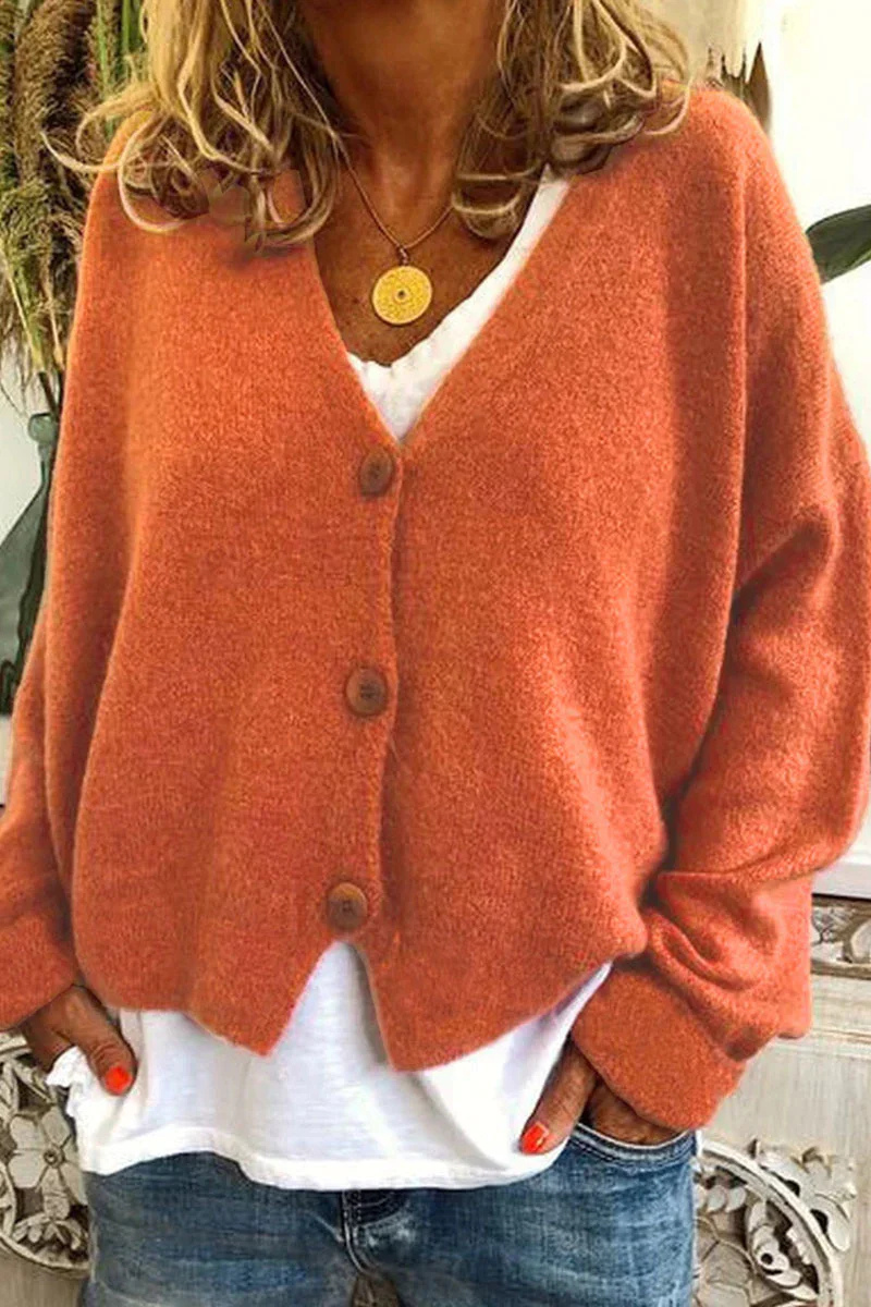 Kurze Damen Strickjacke Rot Elegante