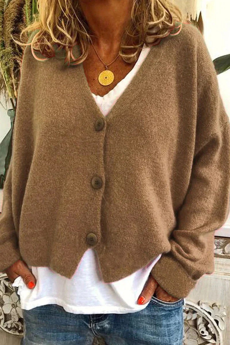 Kurze Damen Strickjacke Rot Elegante