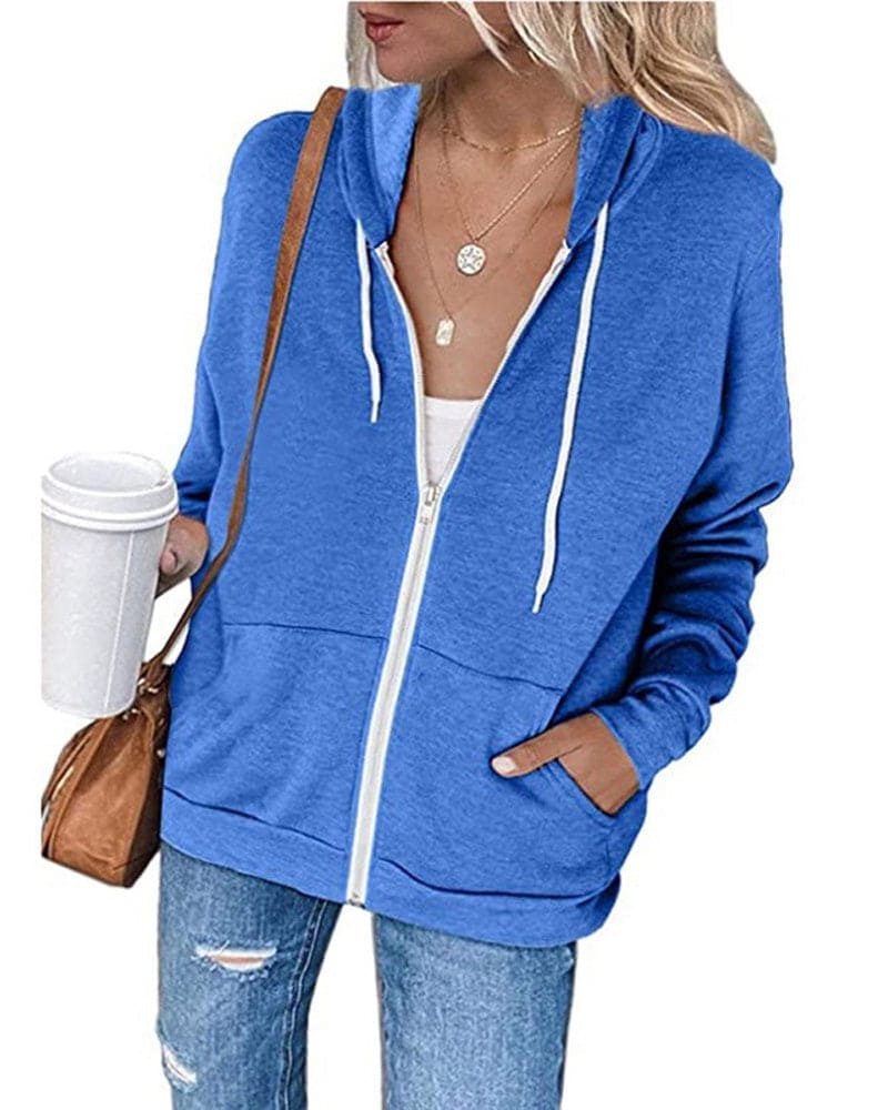 Damen Kapuzenpulli Schwarz Modern