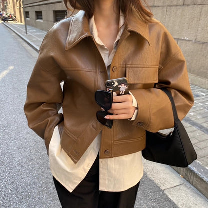 Damen Kurzjacke Modisch Bunt Boxy Schnitt - BerlinGlamour