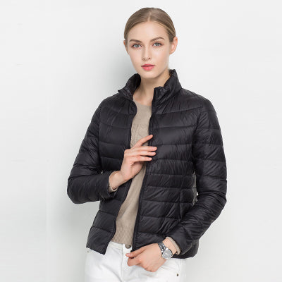 Damen Steppmantel Kurz Warm Winter