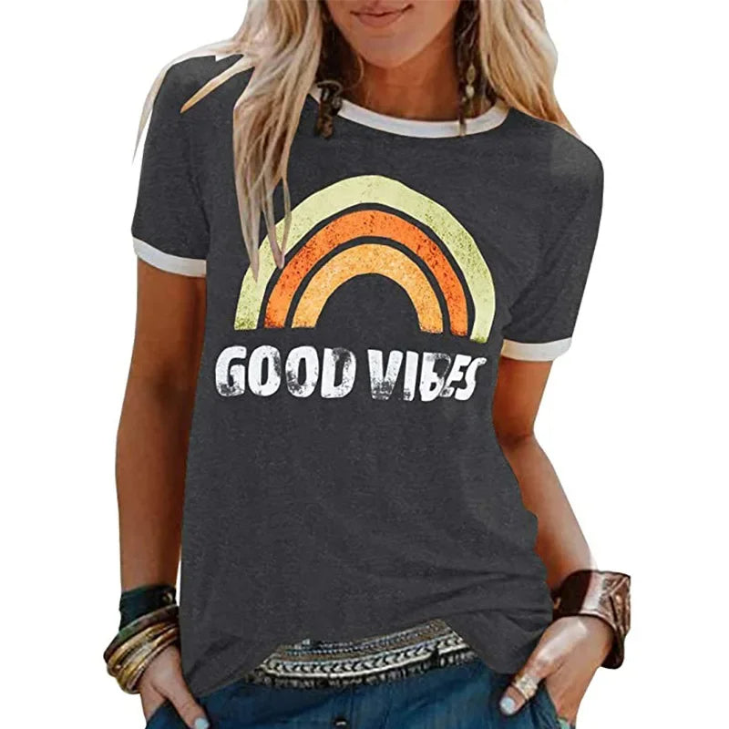 Trendy Good Vibes T-Shirt Berlin Style