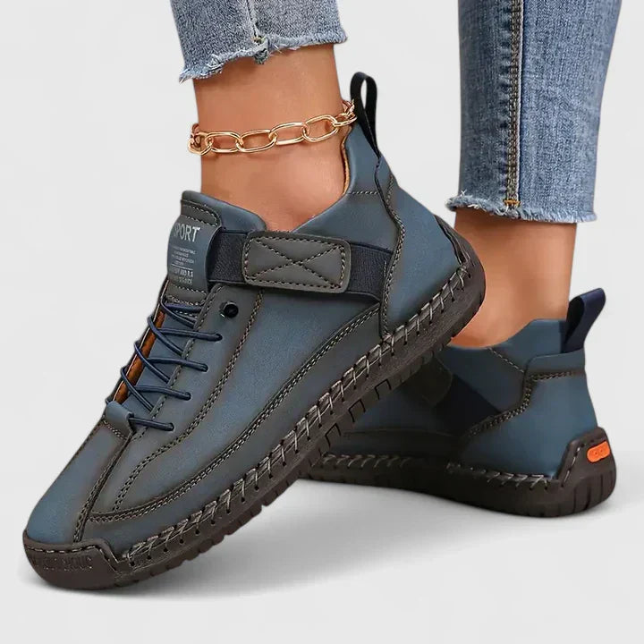 Damen Sneaker Lässig Schnürsenkel Bequem