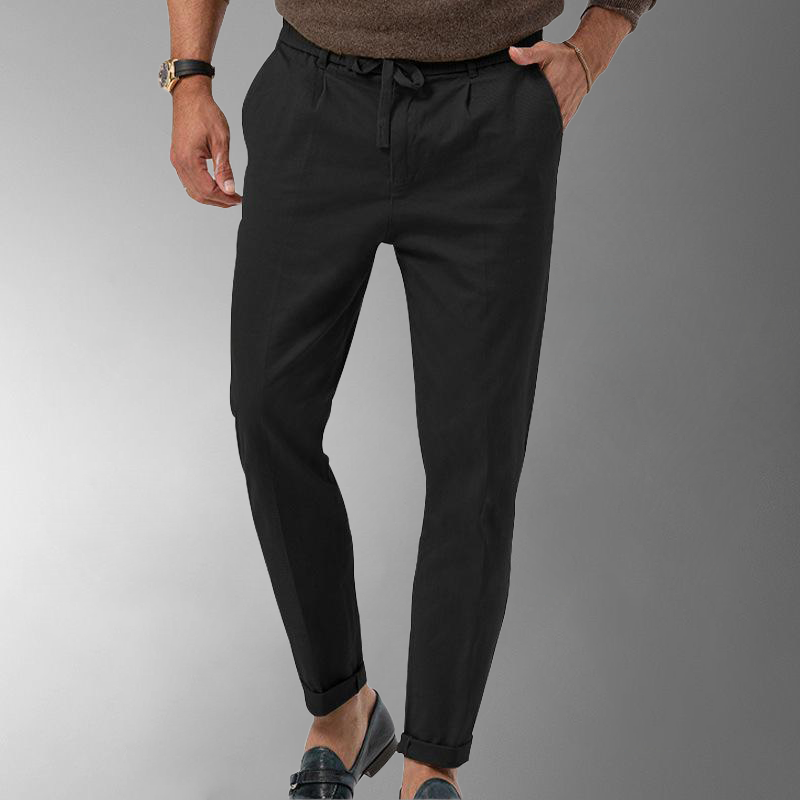 Herren Cordhose Slim Fit mit Kordelzug
